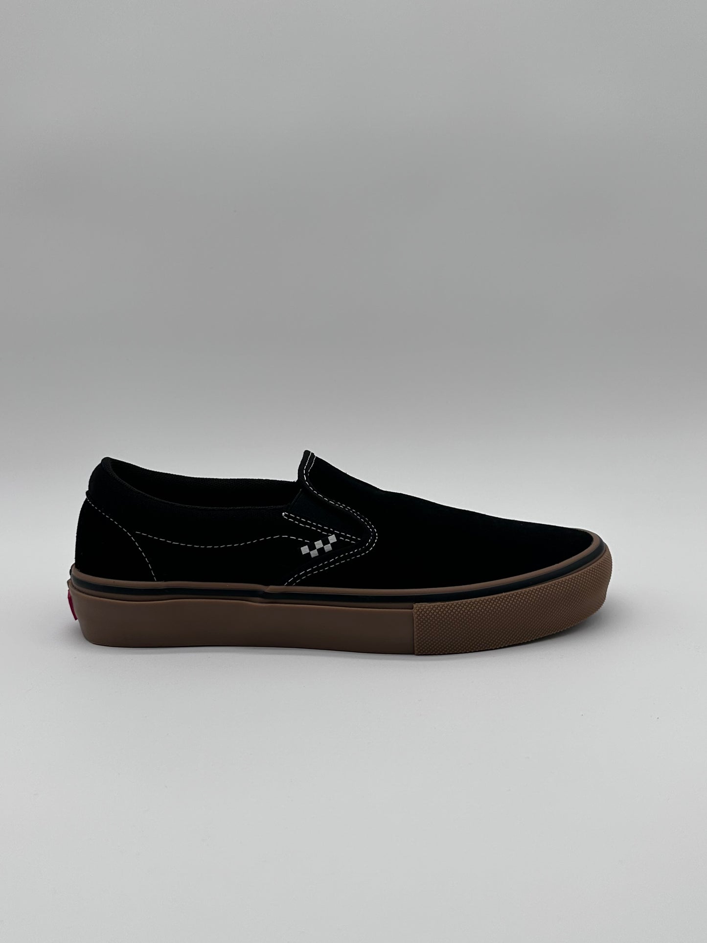 Vans Skate Slip On Black Gum Suede
