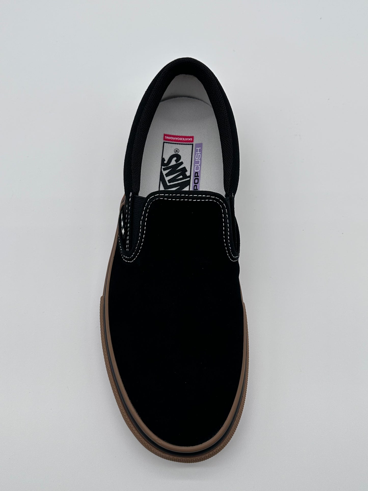 Vans Skate Slip On Black Gum Suede