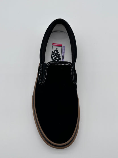 Vans Skate Slip On Black Gum Suede