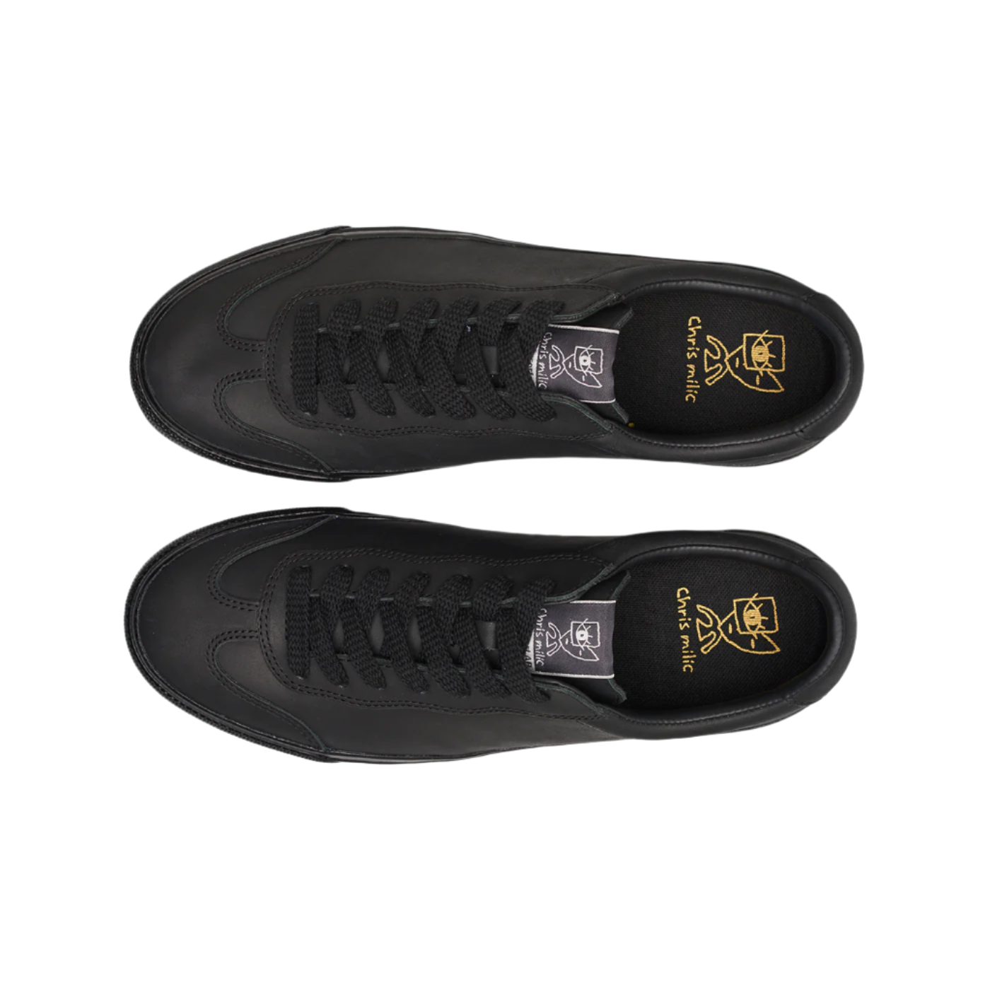 Last Resort AB VM004-Milic Waxed Leather Worn Black/Black