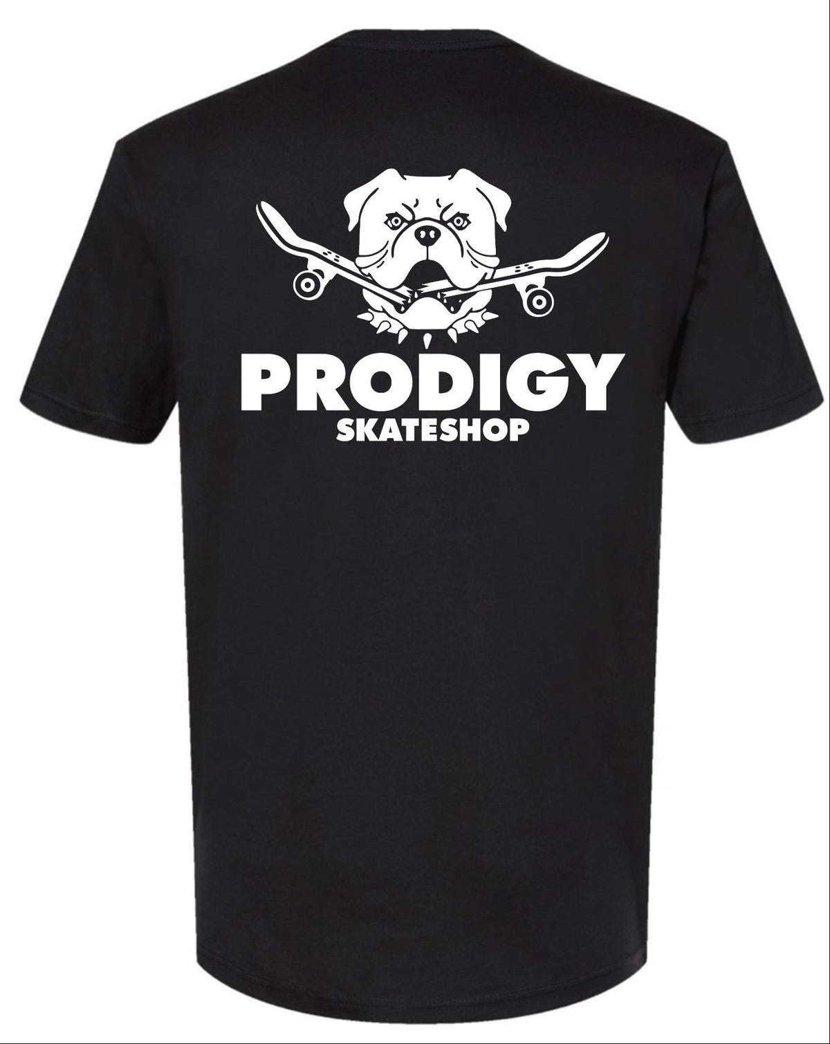 Prodigy SkateShop T-Shirt Black Bulldog