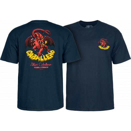 Powell T-Shirt Steve Caballero Dragon II - Navy